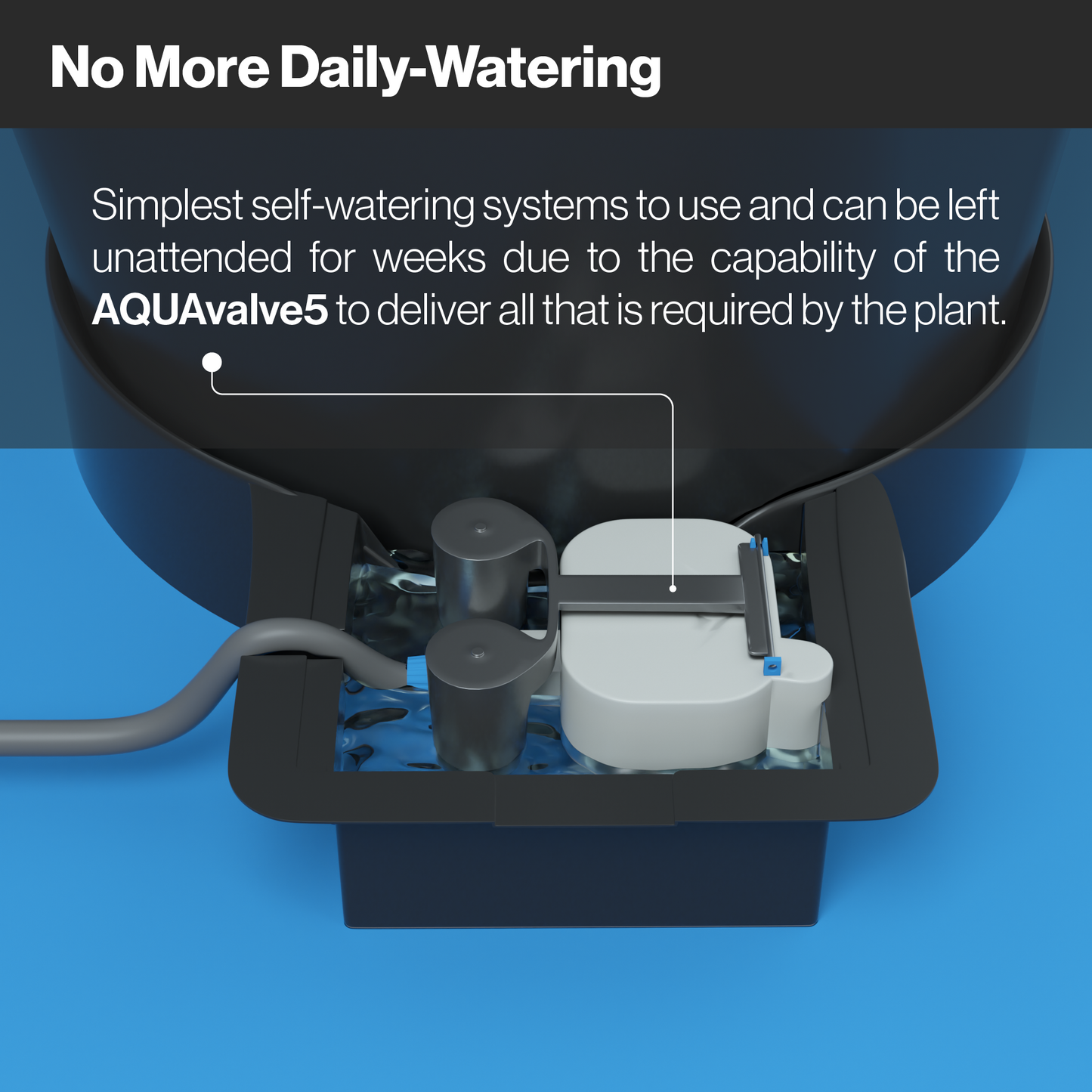 AutoPot 1Pot XL Plant Watering System with AQUAvalve5: Versatile, Expandable Irrigation for Flowering Plants and Shrubs