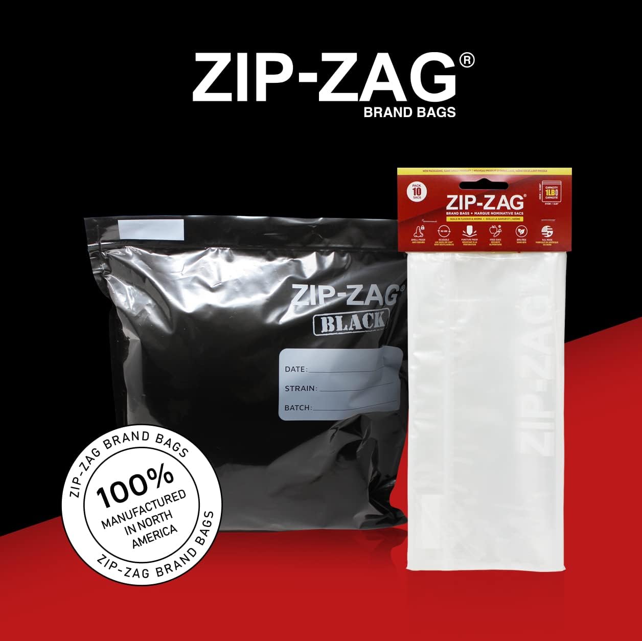 Zip-Zag® Brand Bags: Super Tough, Resealable, Smell Proof Storage Solutions