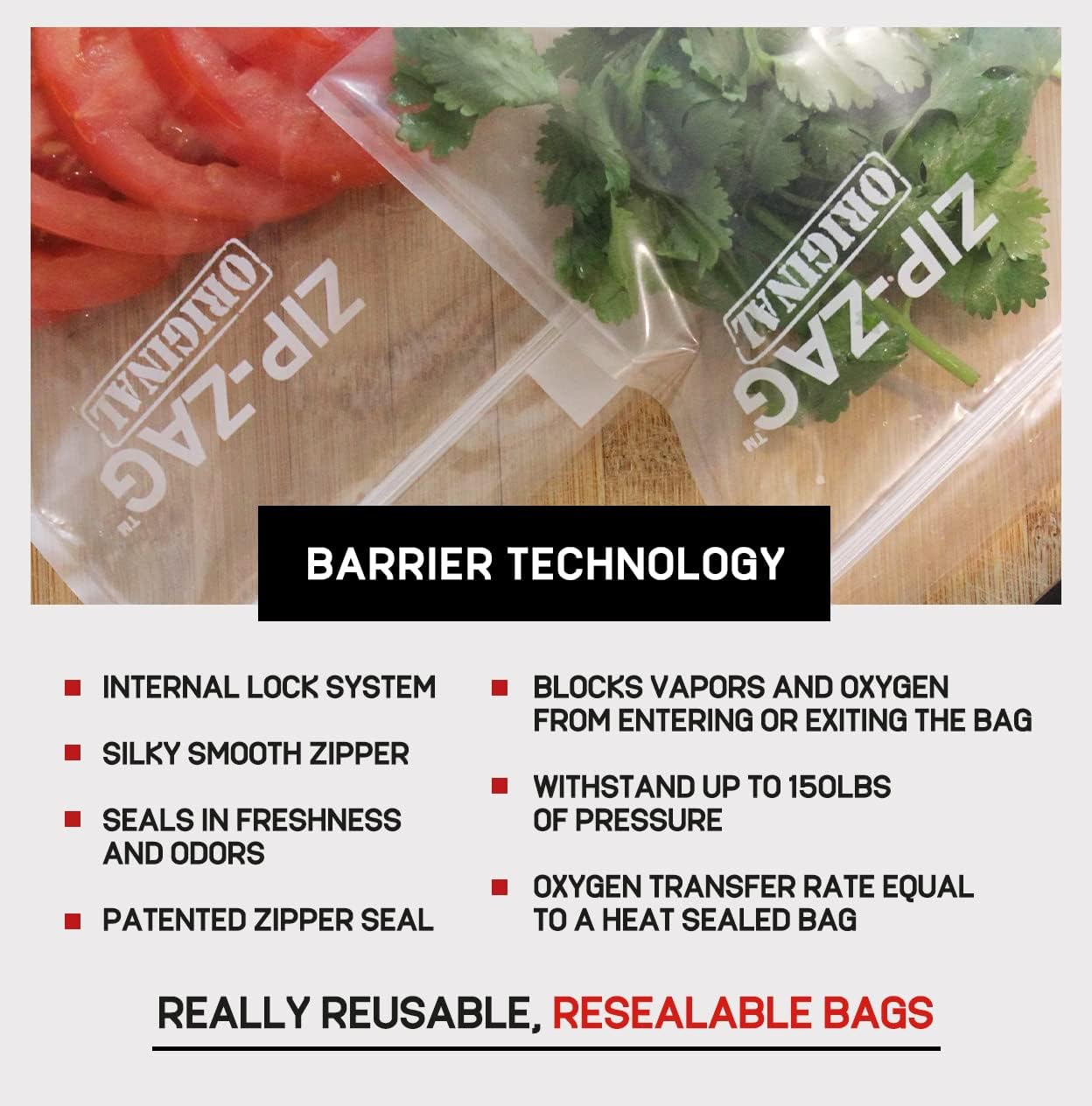 Zip-Zag® Brand Bags: Super Tough, Resealable, Smell Proof Storage Solutions