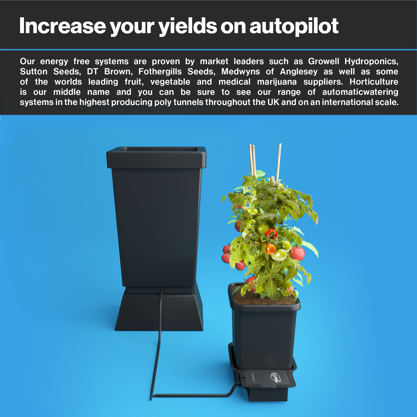 AutoPot 1Pot Modular Plant Watering System: Scalable, Automated Irrigation for Gardens, Greenhouses, and Polytunnels