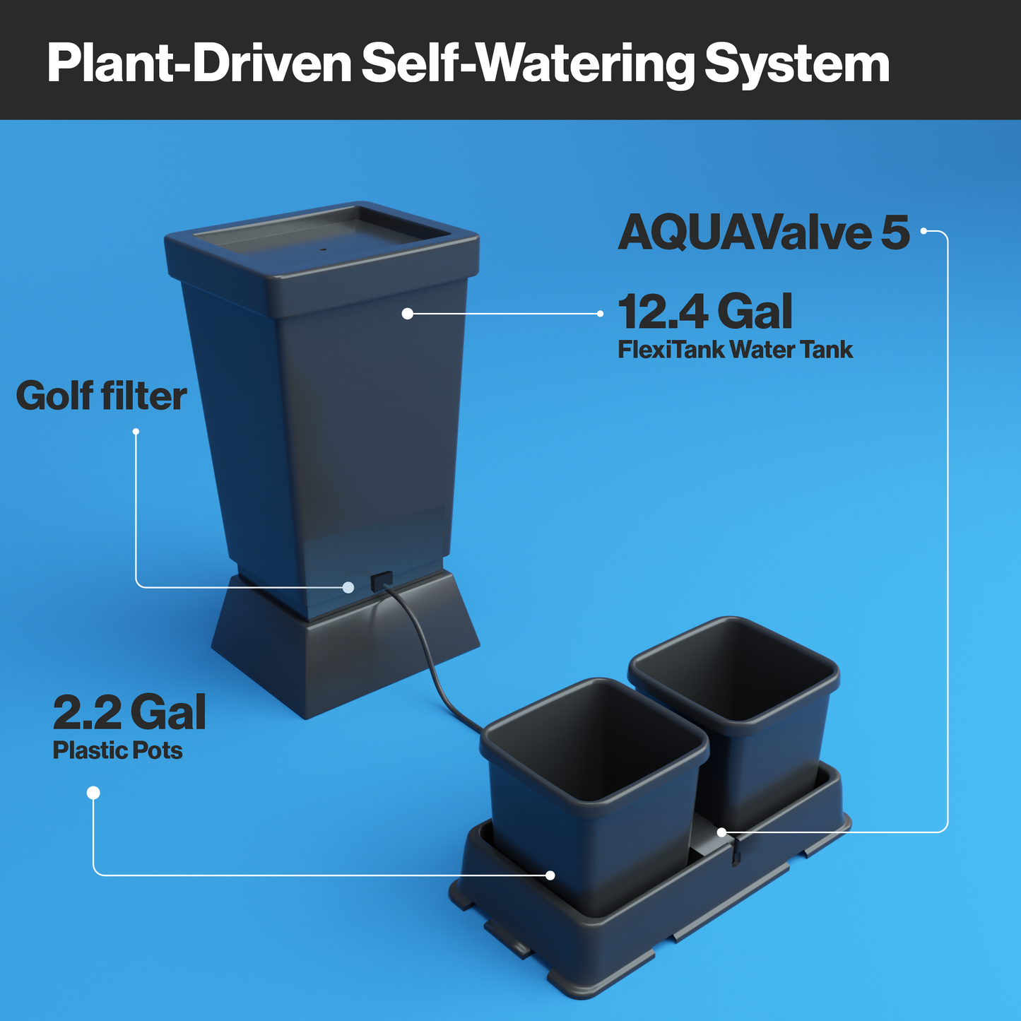 AutoPot Easy2Grow Automatic Plant Watering System: Versatile, Low-Maintenance Irrigation for Gardens, Greenhouses, and Poly-Tunnels