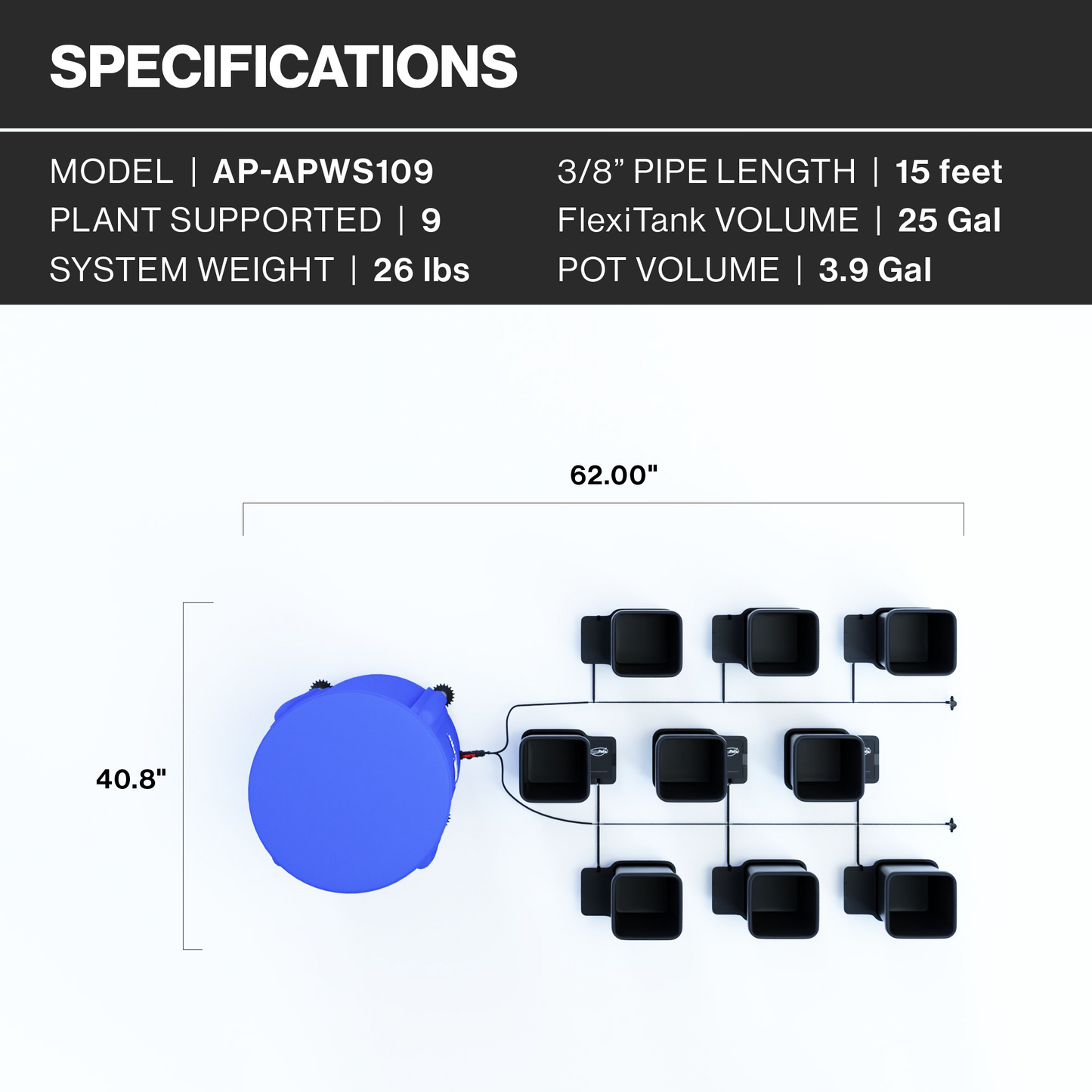 AutoPot 1Pot Modular Plant Watering System: Scalable, Automated Irrigation for Gardens, Greenhouses, and Polytunnels