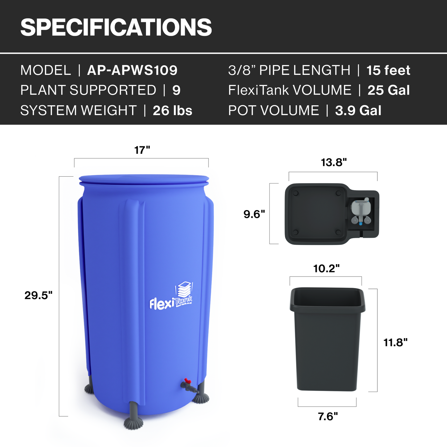 AutoPot 1Pot Modular Plant Watering System: Scalable, Automated Irrigation for Gardens, Greenhouses, and Polytunnels