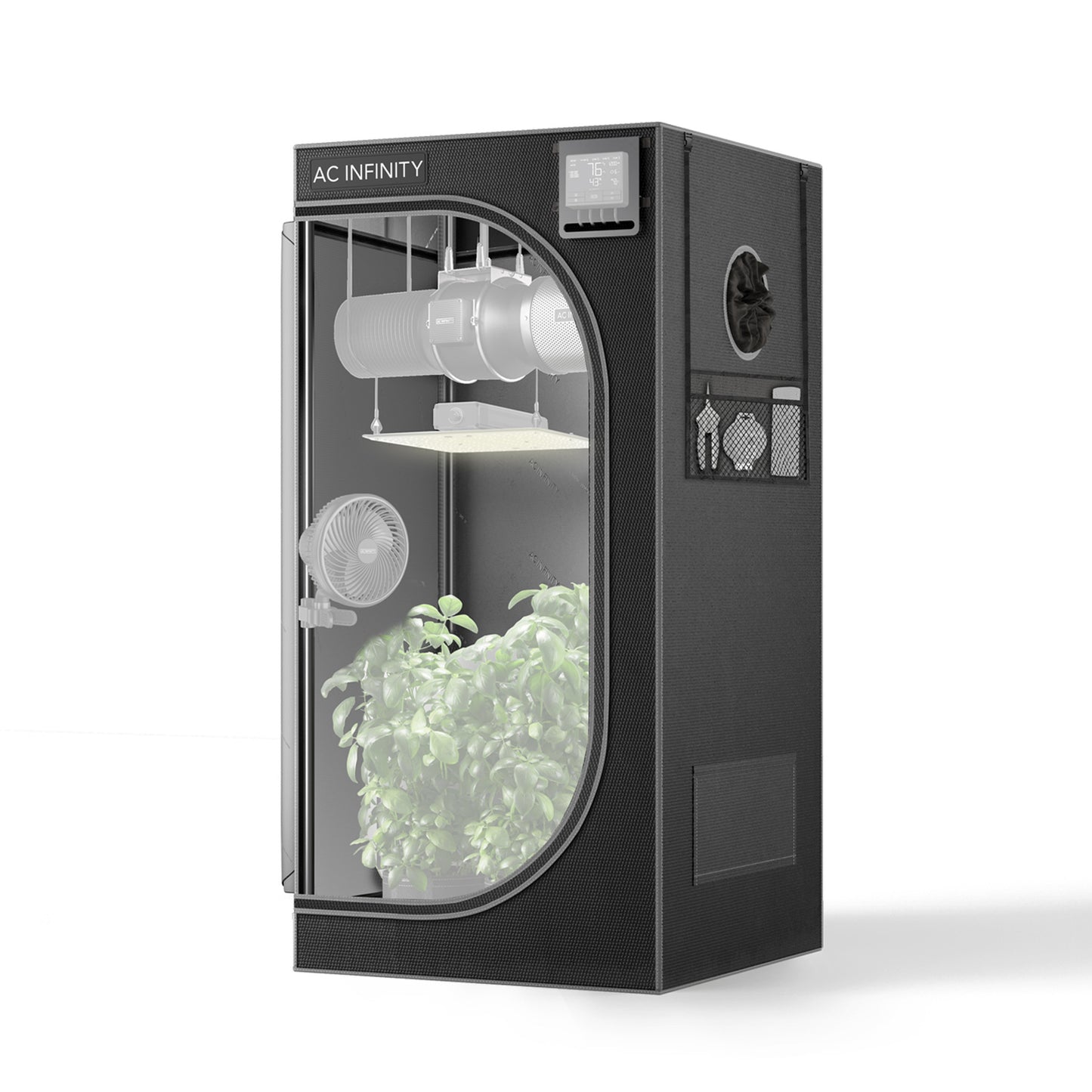 CLOUDLAB 422 Advanced Indoor Grow Tent with 2000D Canvas, Steel Frame, and Light-Proof Design for Year-Round Plant Cultivation, 24” x 24” x 48